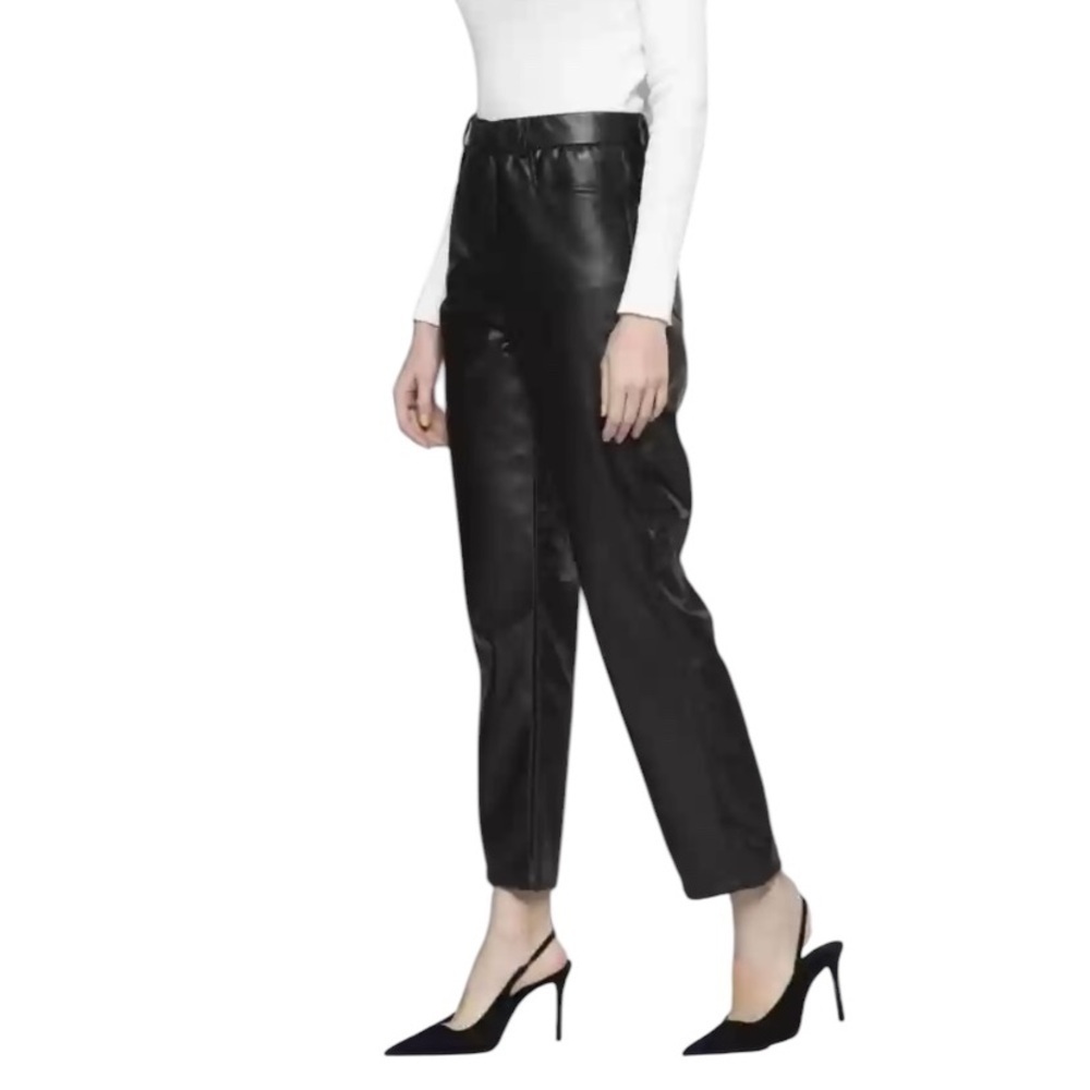 H&M size 10‎ L Faux Leather ankle pants